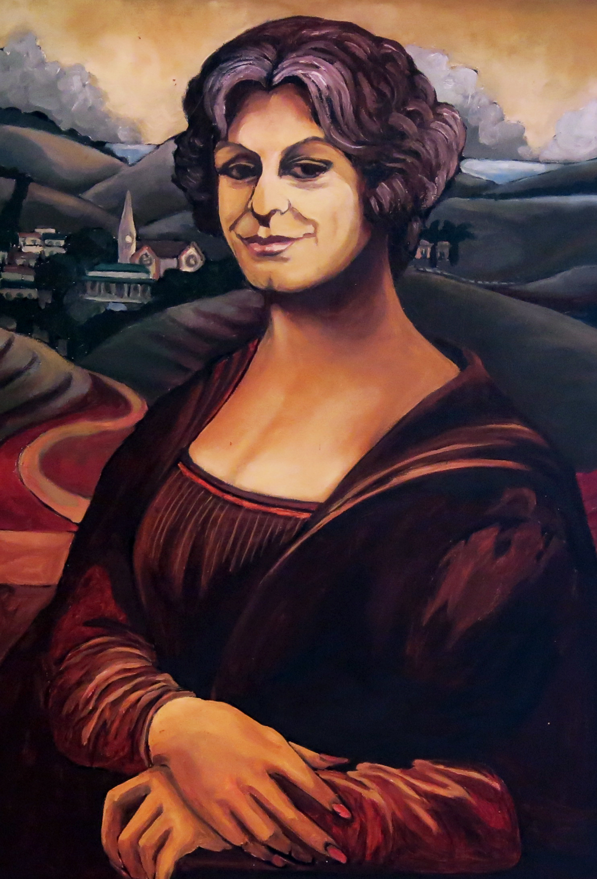 Evita als de Mona Lisa van Leonardo da Vinci.