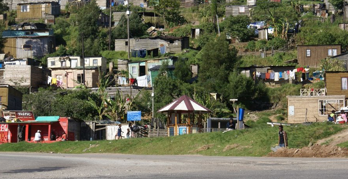 Ons kerkje ligt in de township van Knysna.